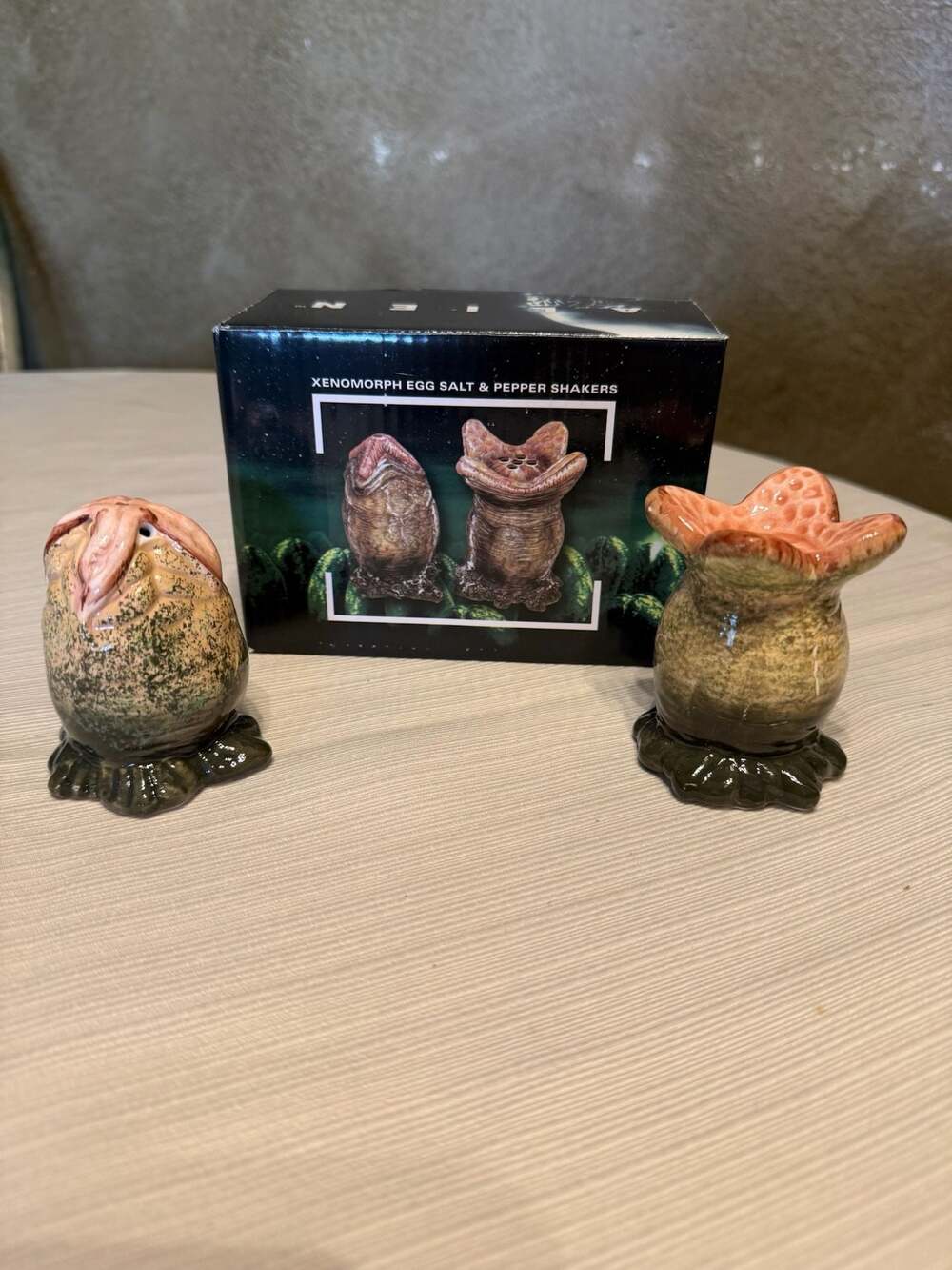 Alien Xenomorph Egg Salt and Pepper Shakers